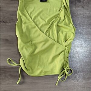 Milk & Honey — Light Green Ruched Blouse